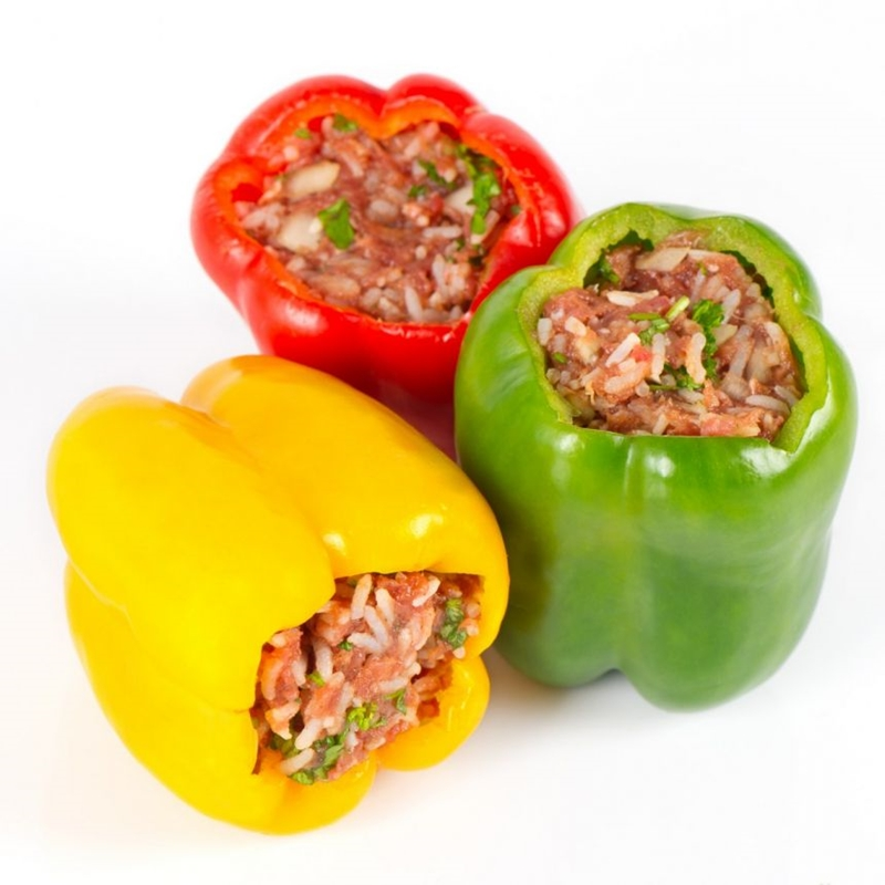 Paprika (varkens-rundvlees, rijst)